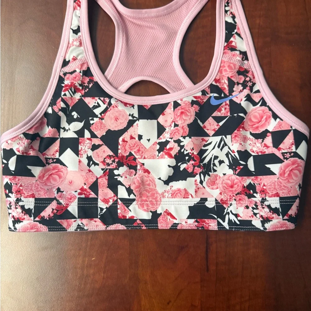Nike Girls Floral Sports Bra, reversible